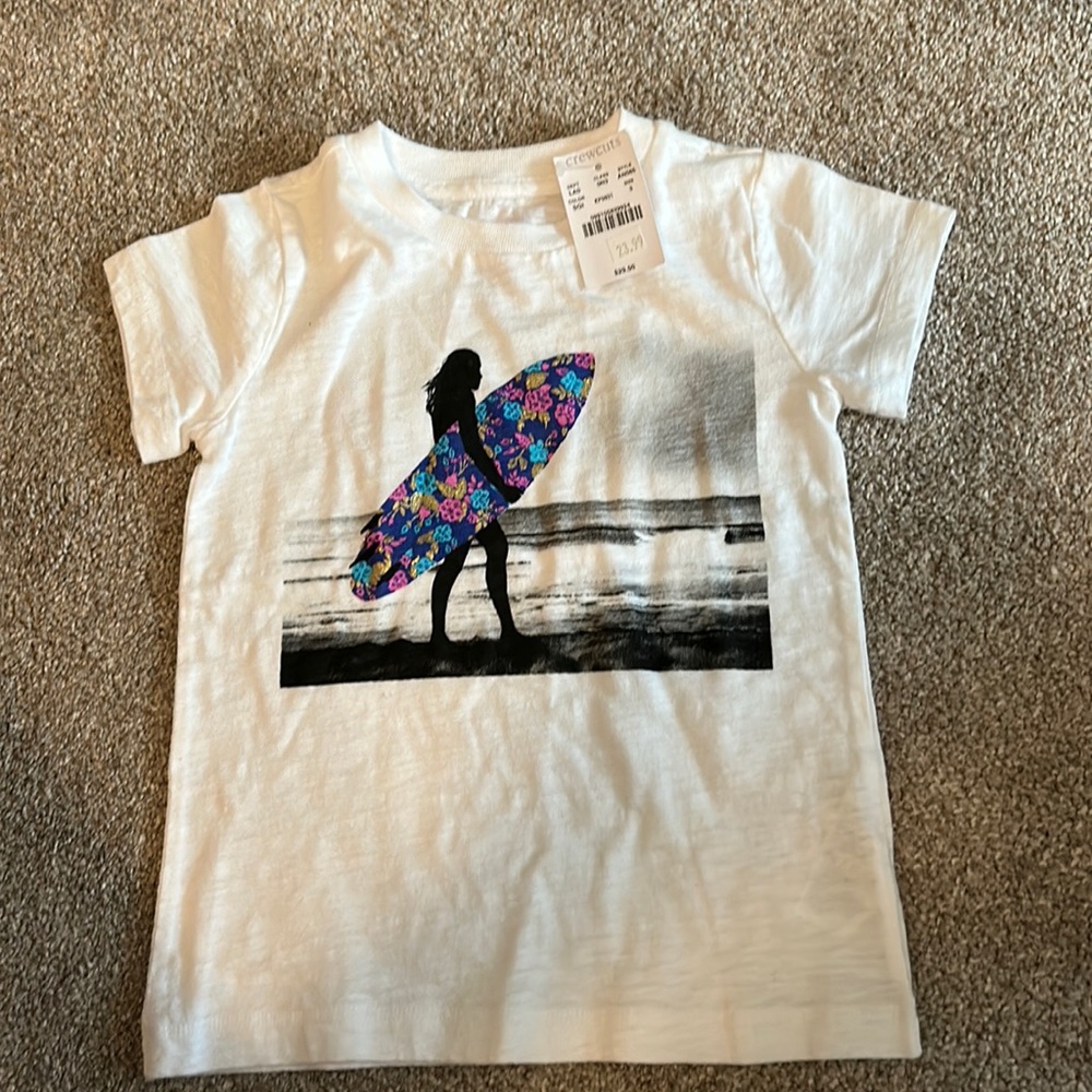 Crew cuts t shirt surfer girl
